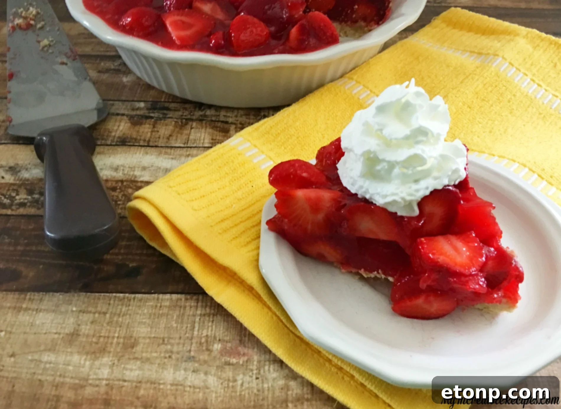 The Ultimate Strawberry Pie 15 Whole strawberry pie in a glass dish