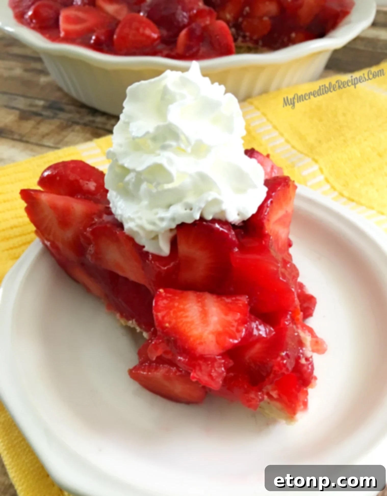 The Ultimate Strawberry Pie 17 Another perspective of a strawberry pie slice