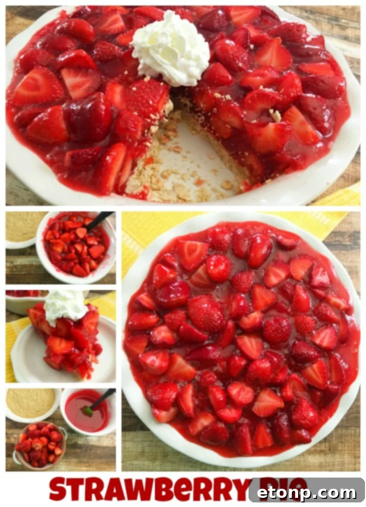 The Ultimate Strawberry Pie 20 Strawberry pie Pinterest graphic for sharing