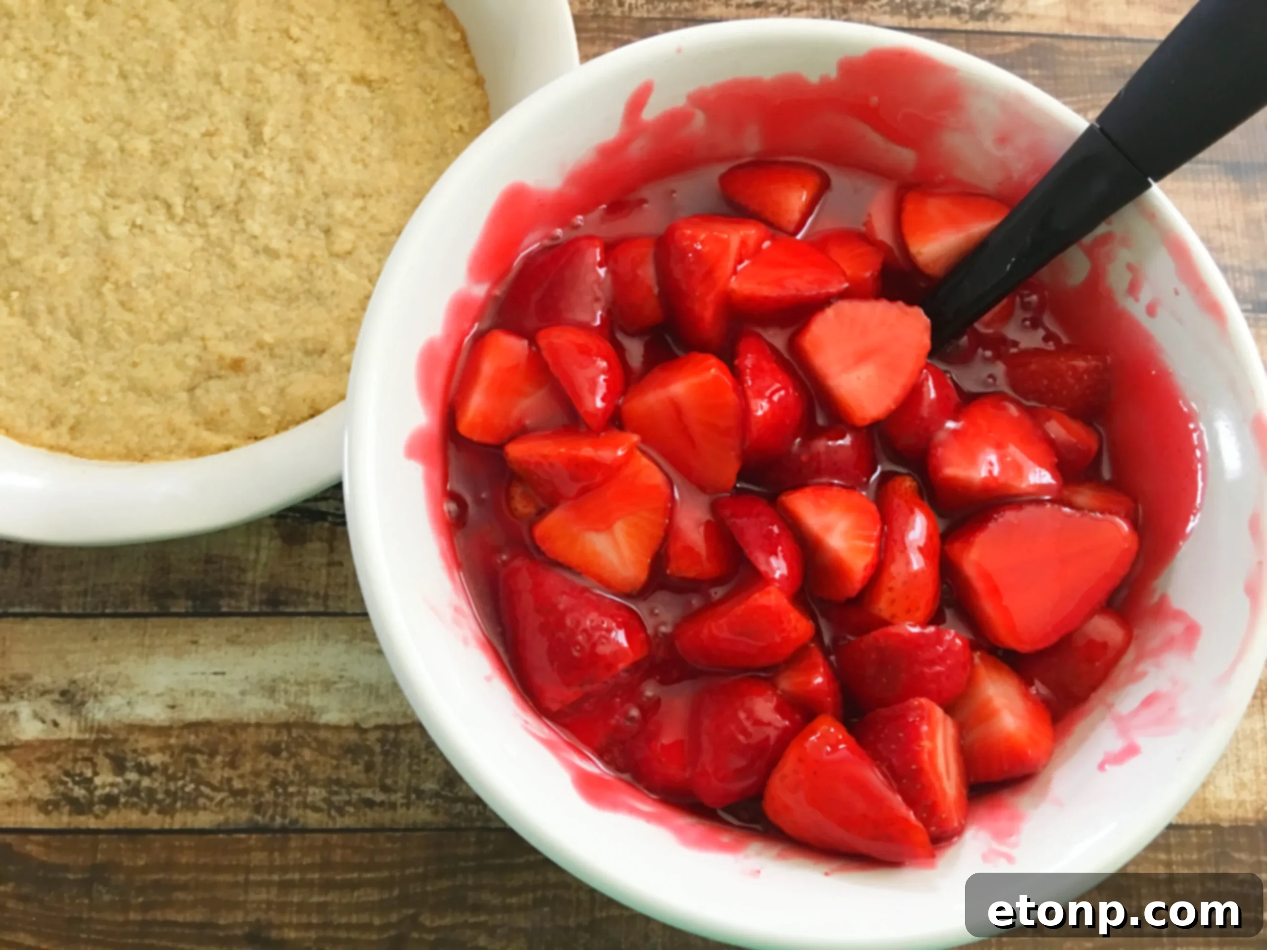 The Ultimate Strawberry Pie 9 A large pile of fresh strawberries, main ingredient for pie