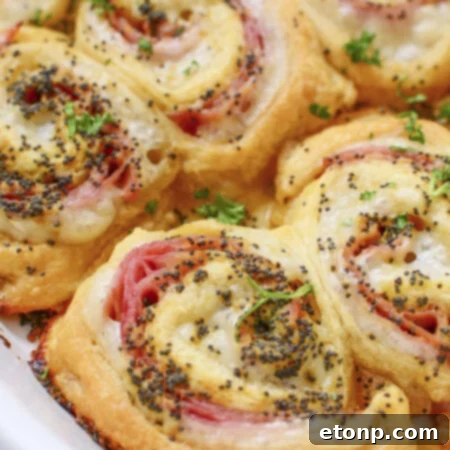 Ham and Cheese Pinwheels recipe hero image