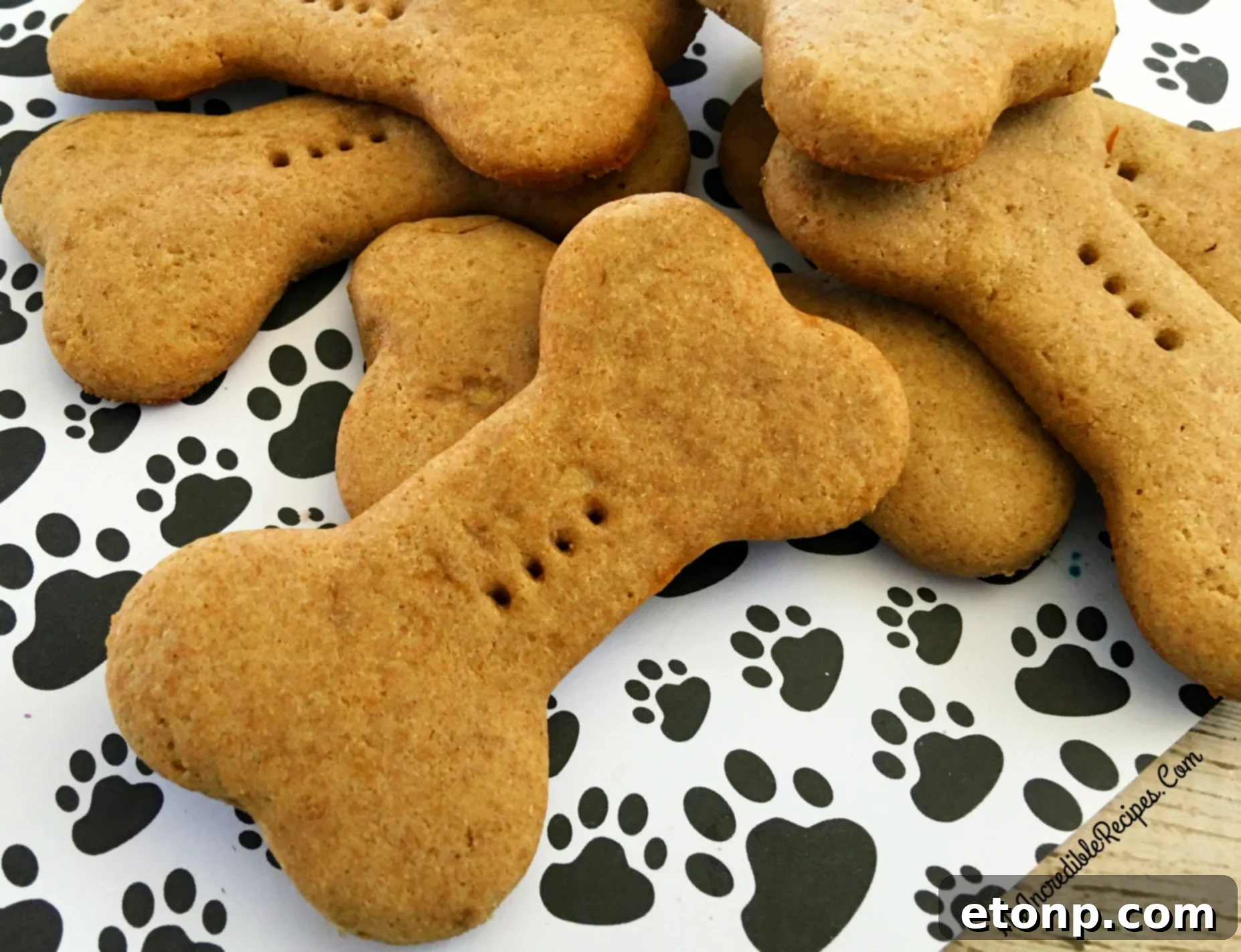 Close-up of the simple ingredients for dog treats