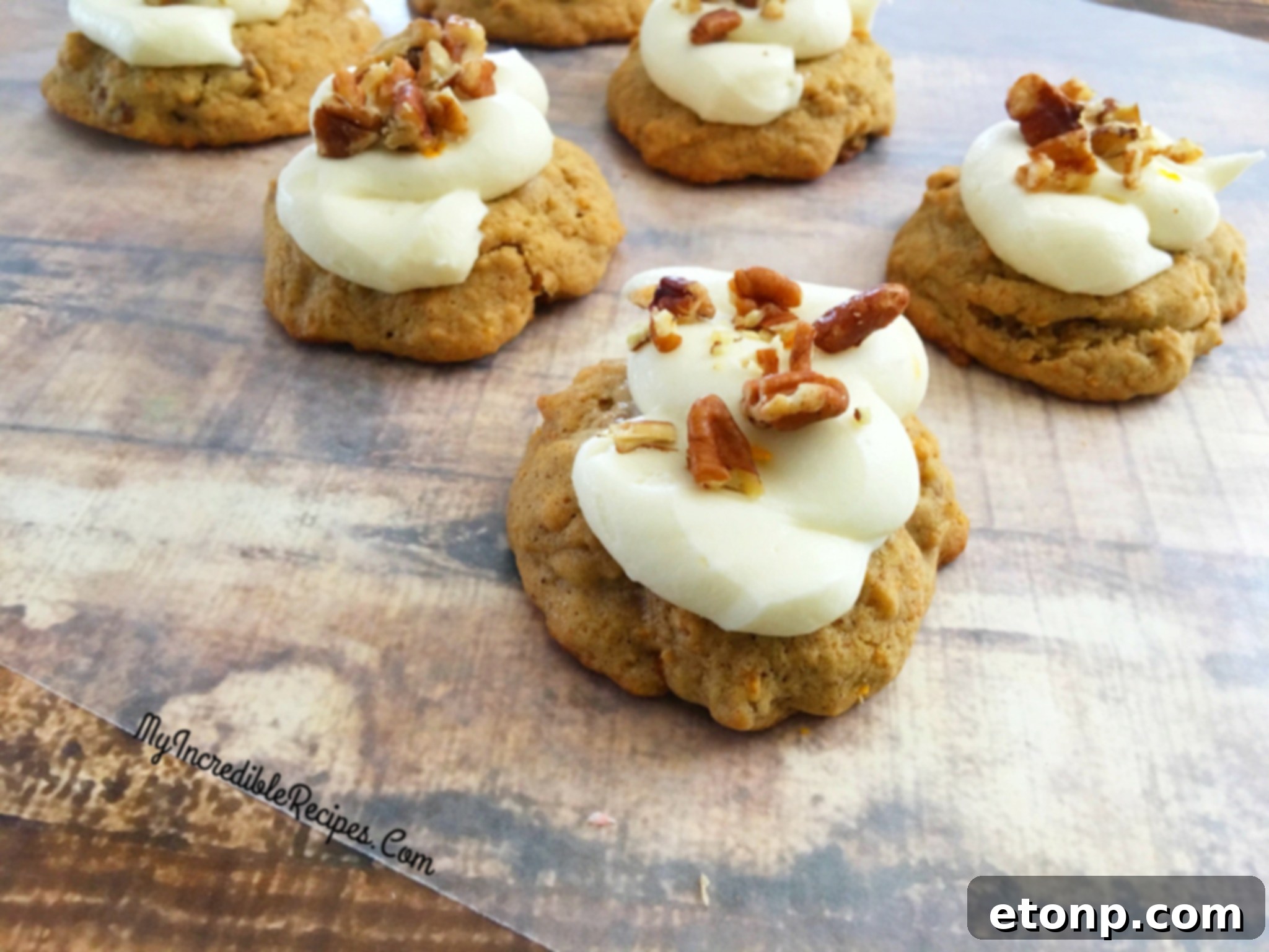 plate of carrot cake cookies