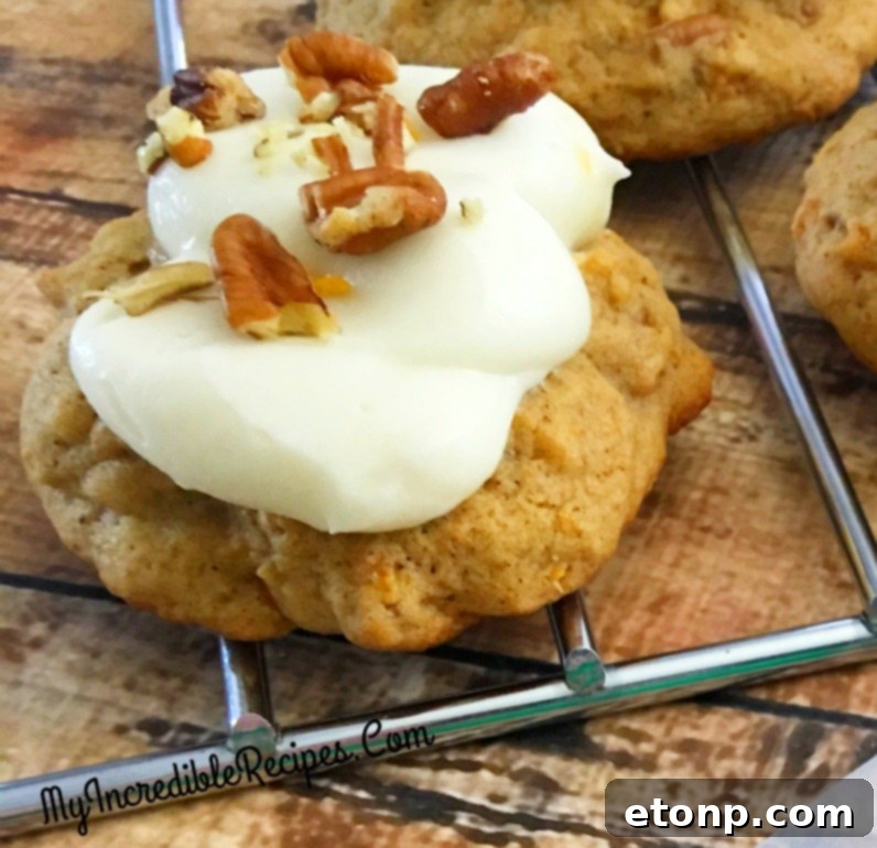 carrot cake cookies without frosting