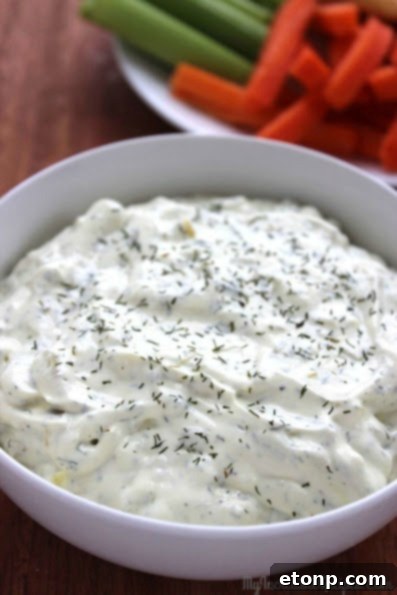 Tangy Dill Pickle Dip 7 Close-up of dill pickle spears, the main ingredient