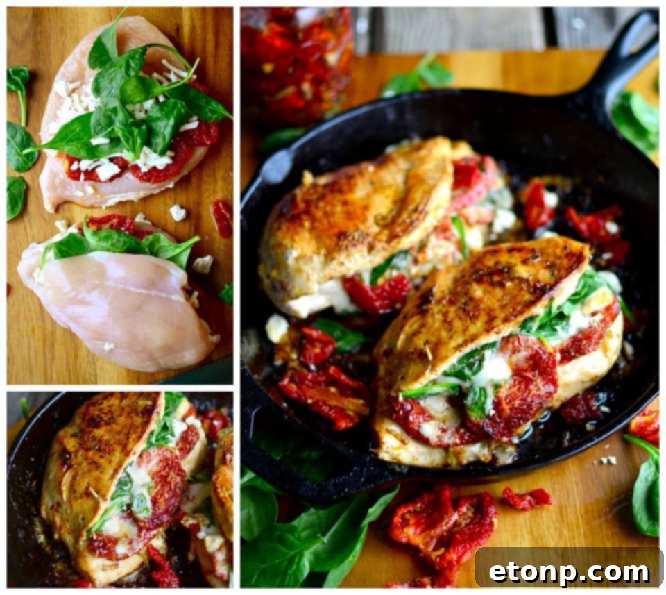 Your Culinary Bucket List Starts Here 13 Savory sundried tomato spinach and cheese stuffed chicken