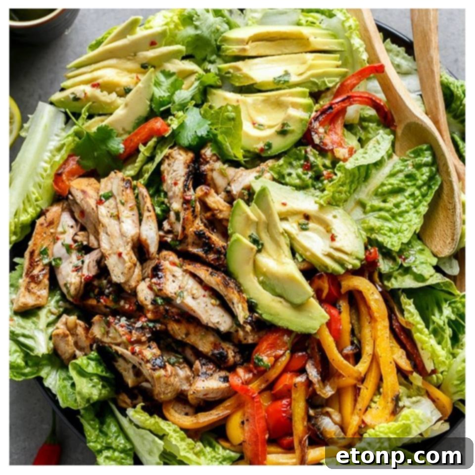 Your Culinary Bucket List Starts Here 15 Vibrant grilled lime chicken fajita salad