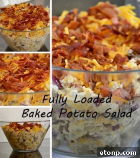 Your Culinary Bucket List Starts Here 5 Creamy fully loaded baked potato salad with bacon bits