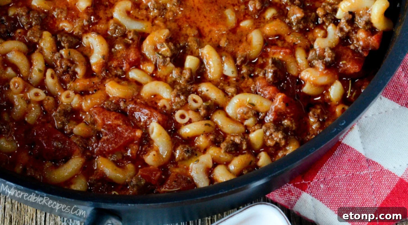 Homestyle Goulash 10 goulash5Old Fashioned Goulash in a pot