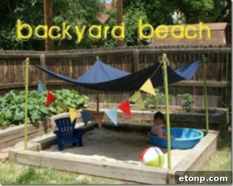 Garden flag holder repurposed to hold a roll of paper towels outdoors, demonstrating a clever camping hack.