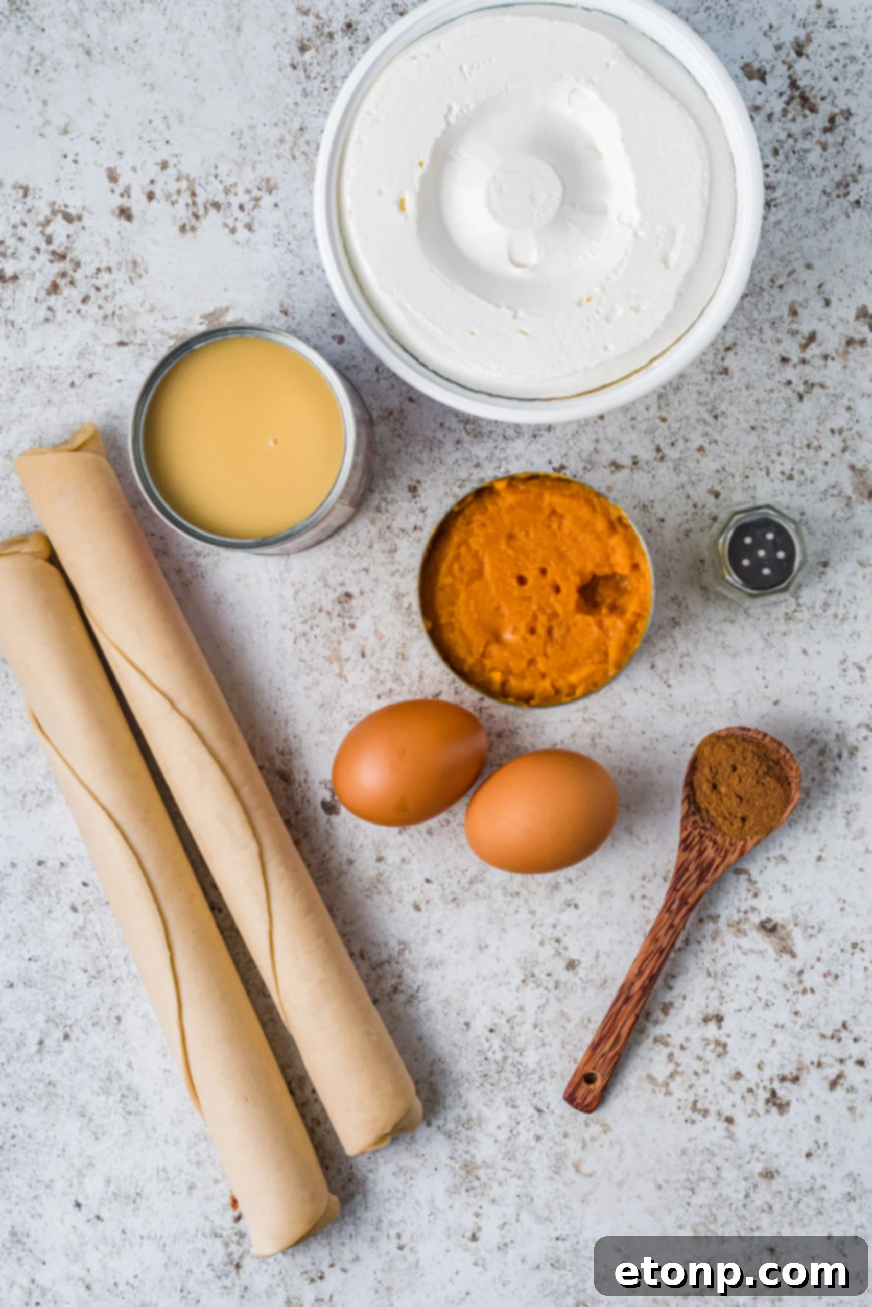 Mini Pumpkin Pies ingredients 