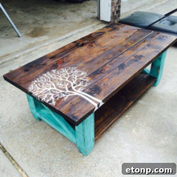 Craft Your Dream Home with Pallet DIY 12 Elegant Pallet Coffee Table Design by Matt Asbill, a unique living room piece