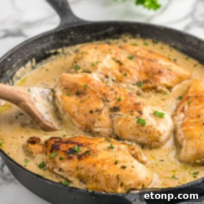 Cheesy Garlic Butter Mushroom Stuffed Chicken