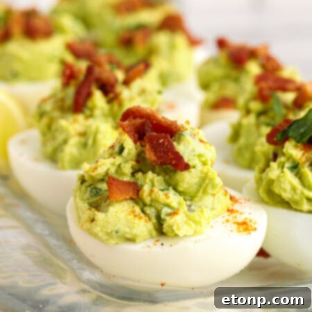 Avocado Deviled Eggs