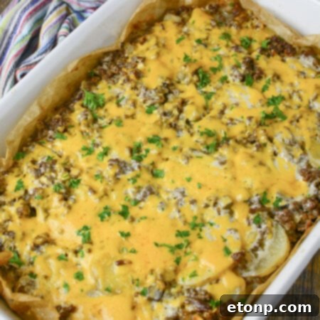 Ground Beef and Potato Casserole