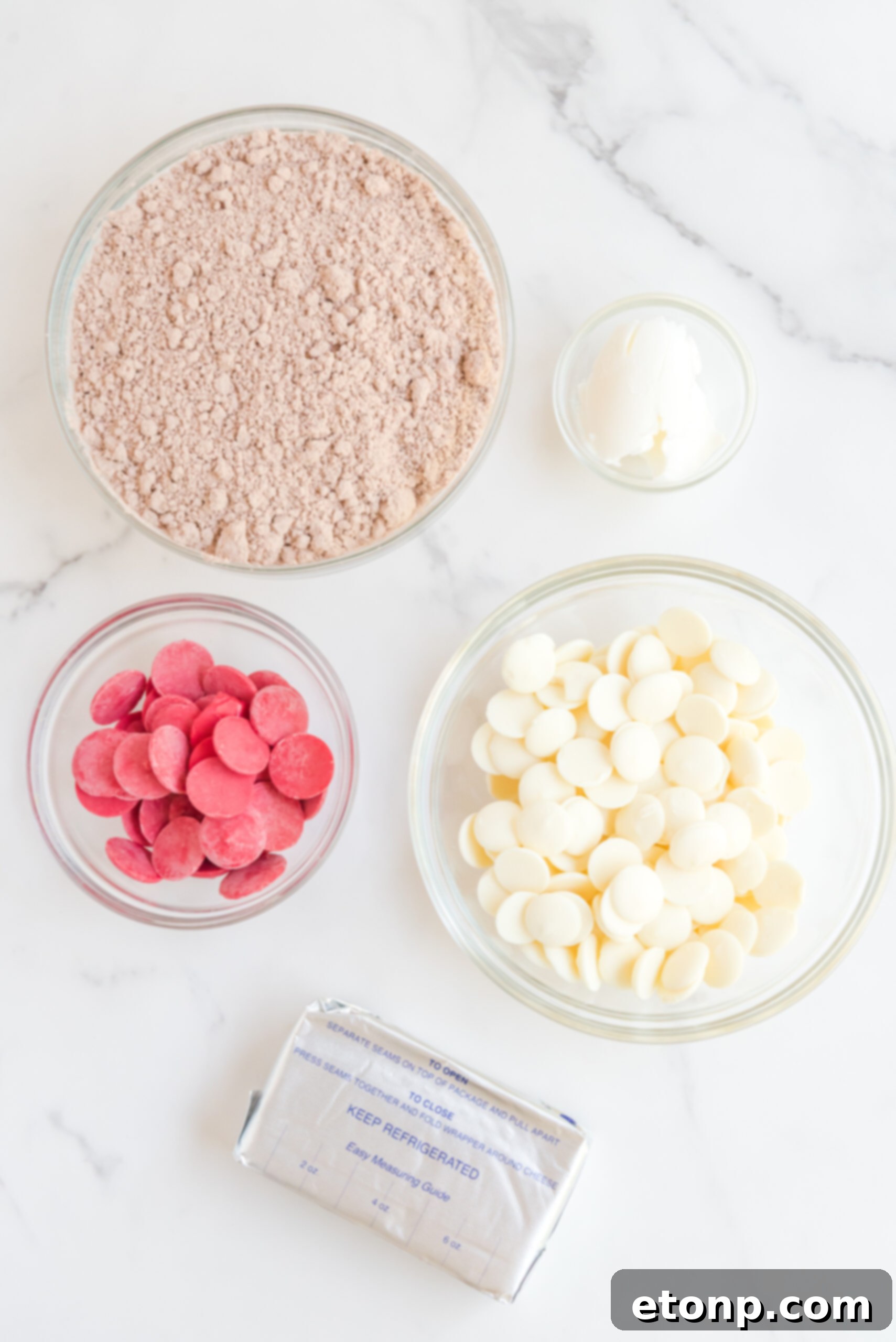 overhead shot of ingredients needed to make this recipe.