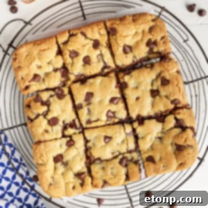 Gooey Chocolate Chip Cookie Bars