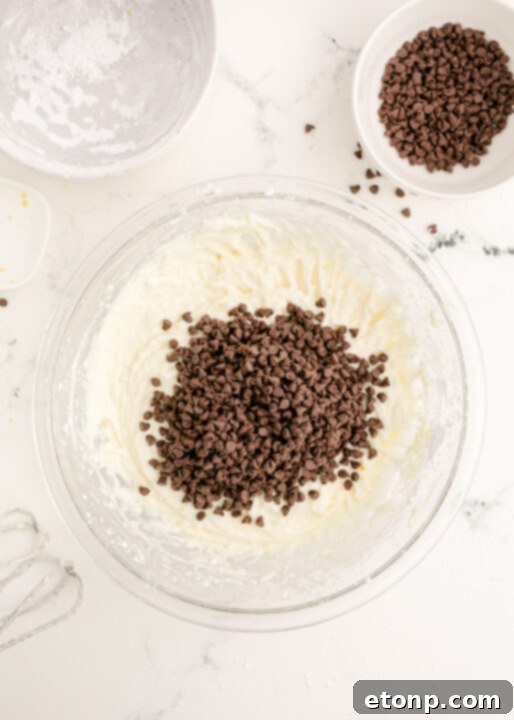 Serving Cannoli Dip with waffle cones.