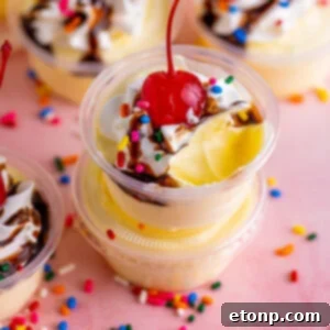 Banana Split Shots