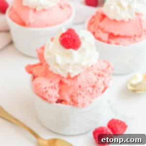 A dish of Raspberry Jello Fluff, ready to be served