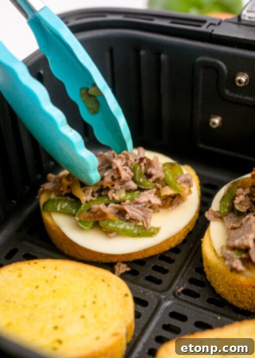 Crispy Air Fryer Philly Cheesesteaks 11 img 23683 10