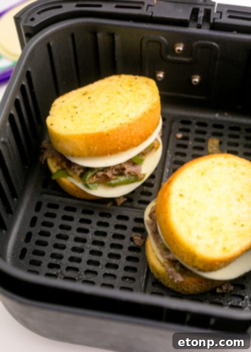 Crispy Air Fryer Philly Cheesesteaks 12 img 23683 11