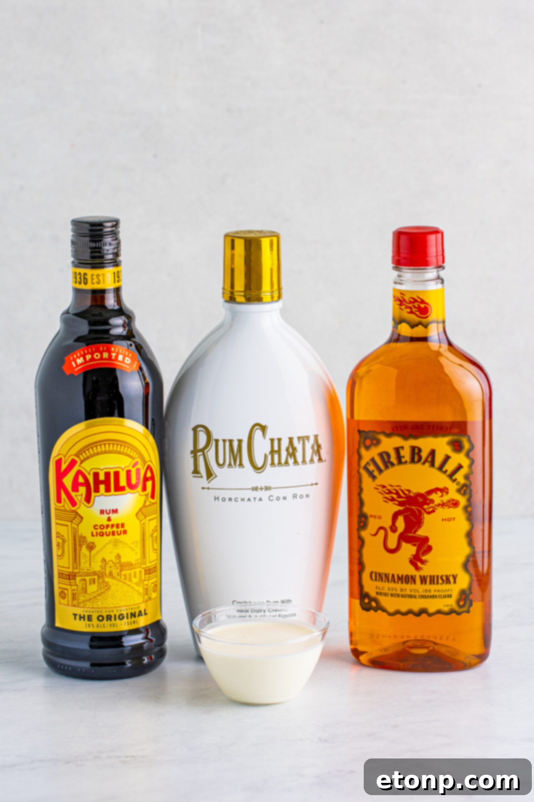Front view of the ingredients needed to complete this recipe.