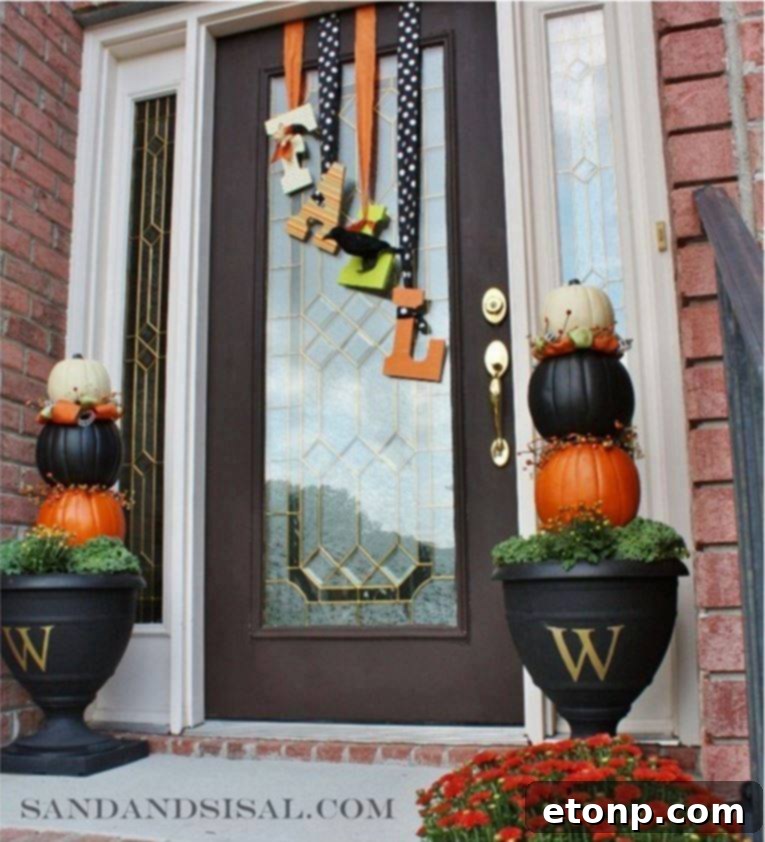 DIY Halloween candy jar for holding treats