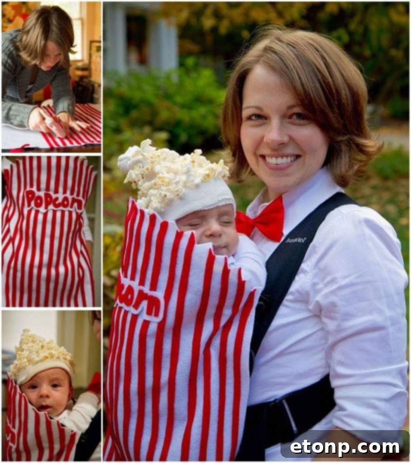 Popcorn bags wrapped as corn on the cob, a neat Fall treat idea