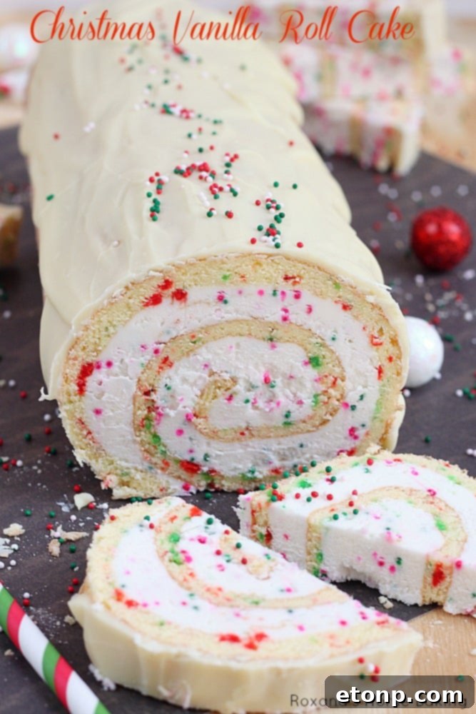 Heartwarming Christmas Feasts and Festive DIY Projects 2 Christmas Vanilla Roll Cake