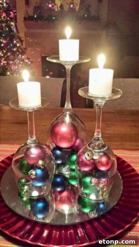Heartwarming Christmas Feasts and Festive DIY Projects 10 Fishbowl Snowman
