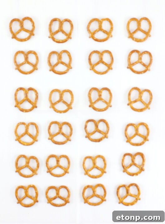Close-up of a decorated Bunny Pretzel.
