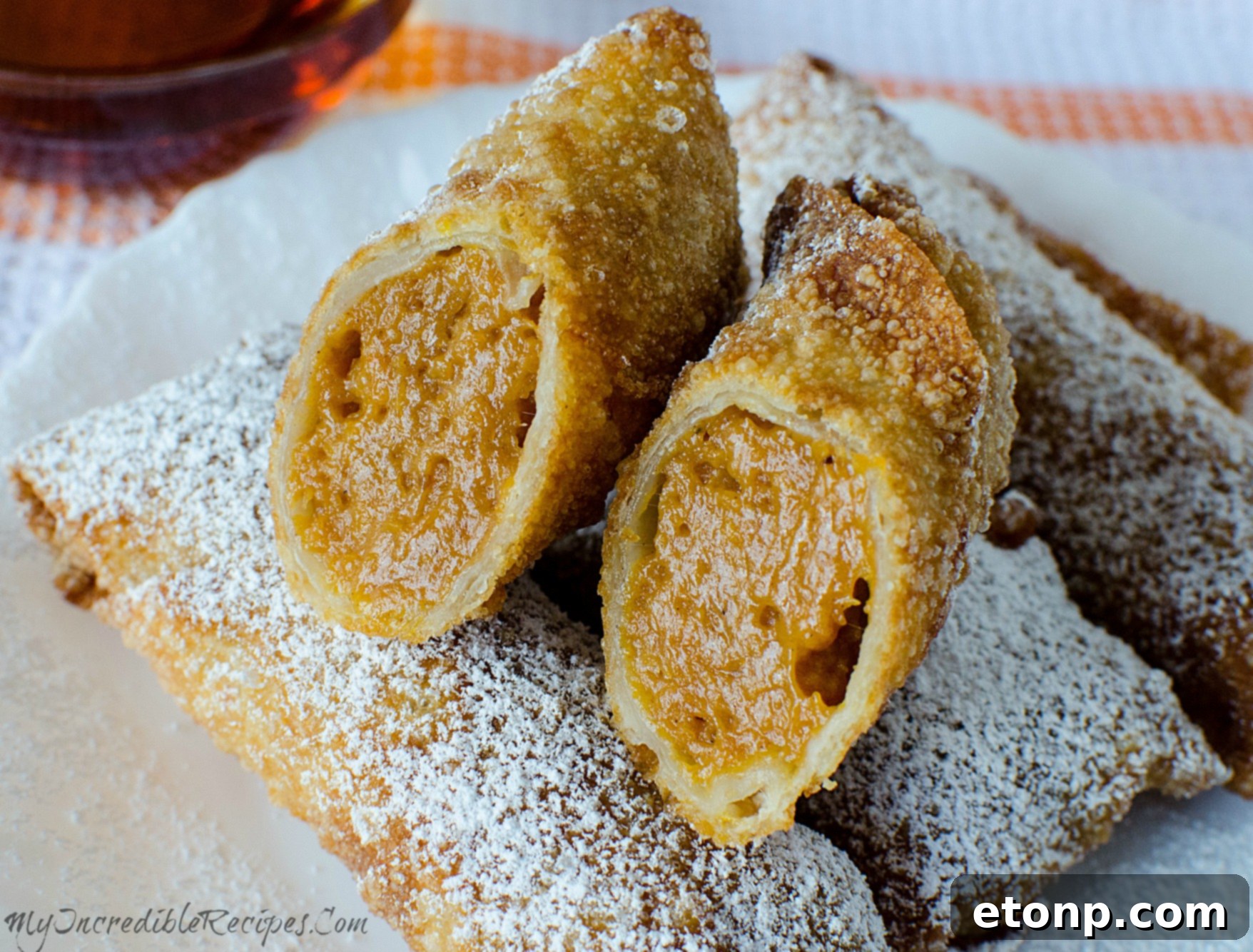 Sweet Pumpkin Pie Egg Rolls 7 Assortment of pumpkin pie egg rolls for parties