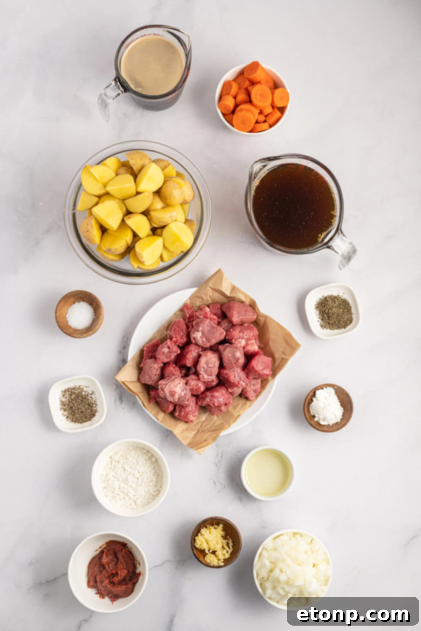All ingredients needed for this recipe. 