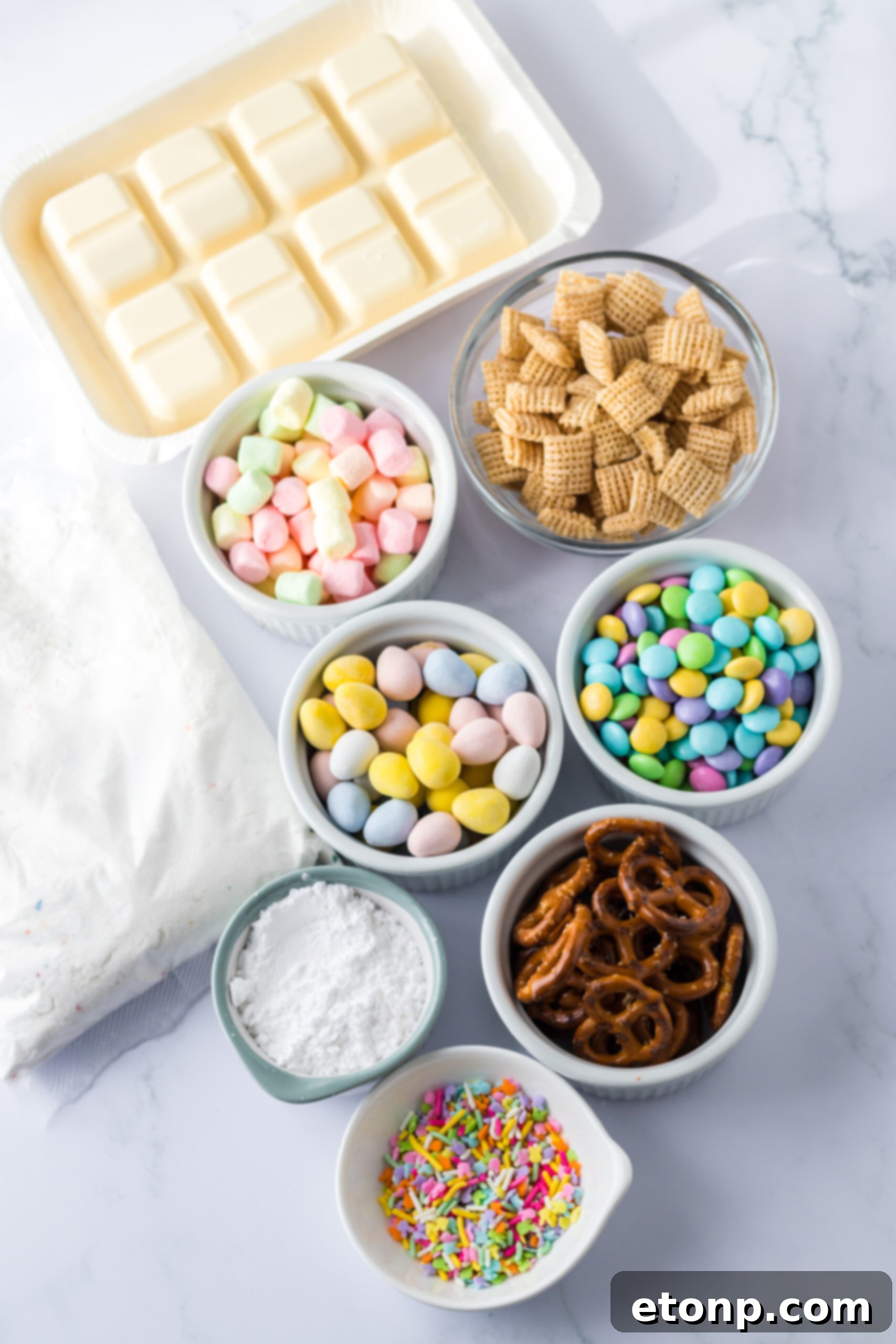 Overhead shot of ingredients needed for this recipe. 