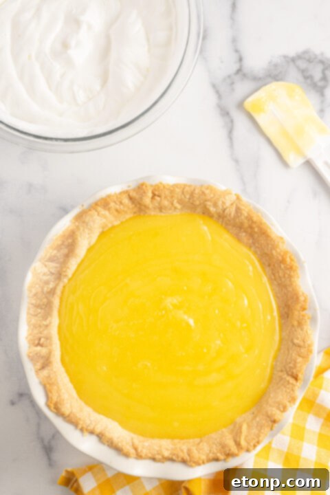 Step-by-step photograph for the lemon meringue pie recipe.