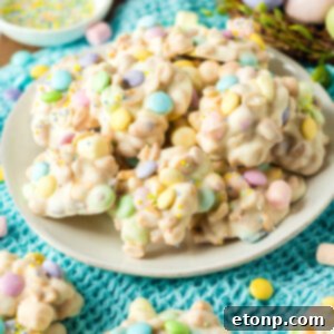 Slow Cooker Easter Candy on a white plate
