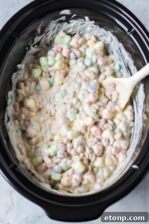 Ingredients being mixed together