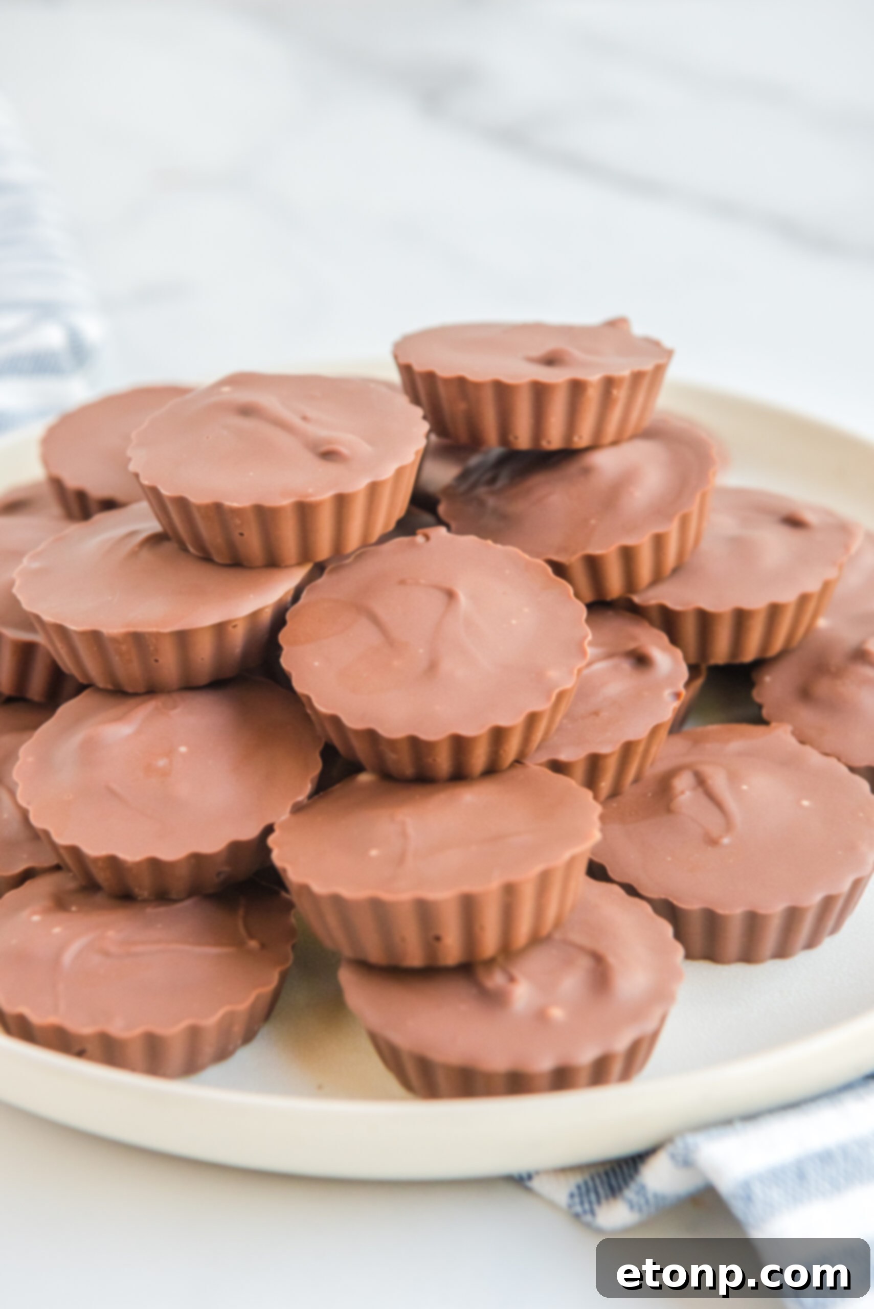 Homemade Peanut Butter Chocolate Cups 5 An overhead shot displaying all the carefully measured ingredients laid out on a clean surface, ready for making homemade peanut butter cups.