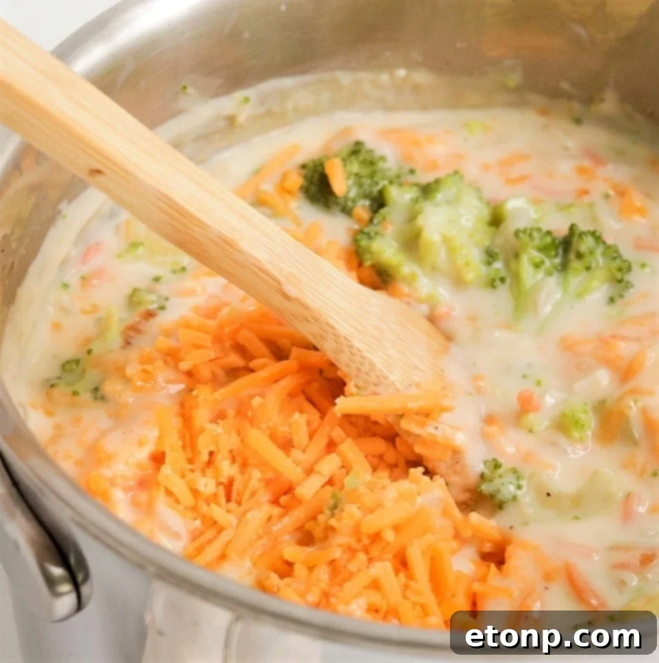 Homemade Broccoli Cheese Soup