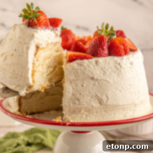 Delicious Strawberry Angel Food Cake