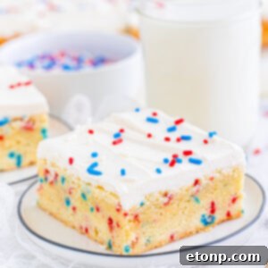 Patriotic Sugar Cookie Bars - Final Product