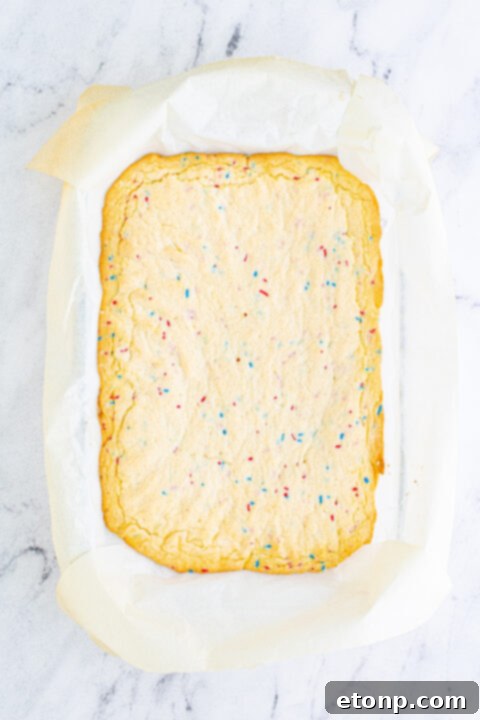 Patriotic Sugar Cookie Bars step-by-step images