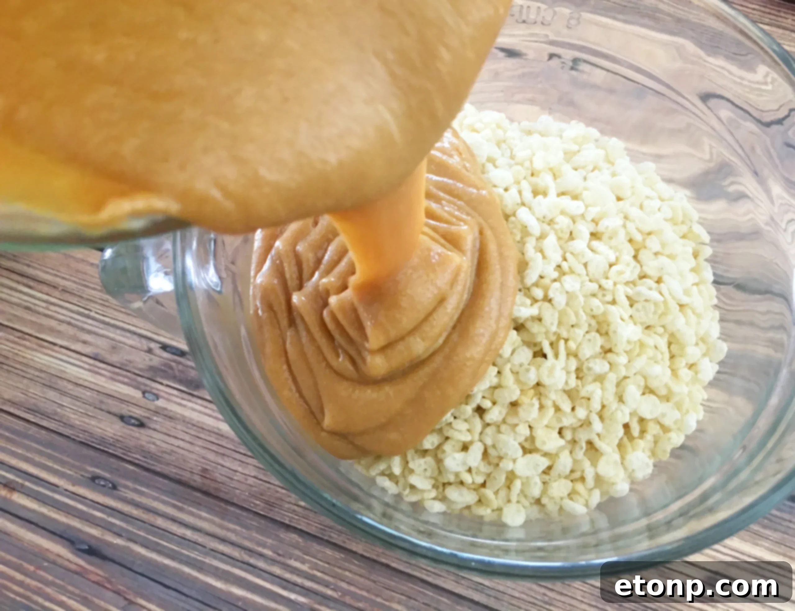 No-Bake Reese's Krispy Cookie Balls cooling on a tray