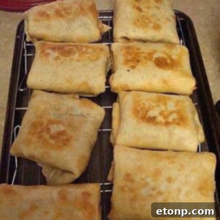 Crispy Baked Chicken Chimichangas, a healthier take on the fried classic, filled with savory chicken.