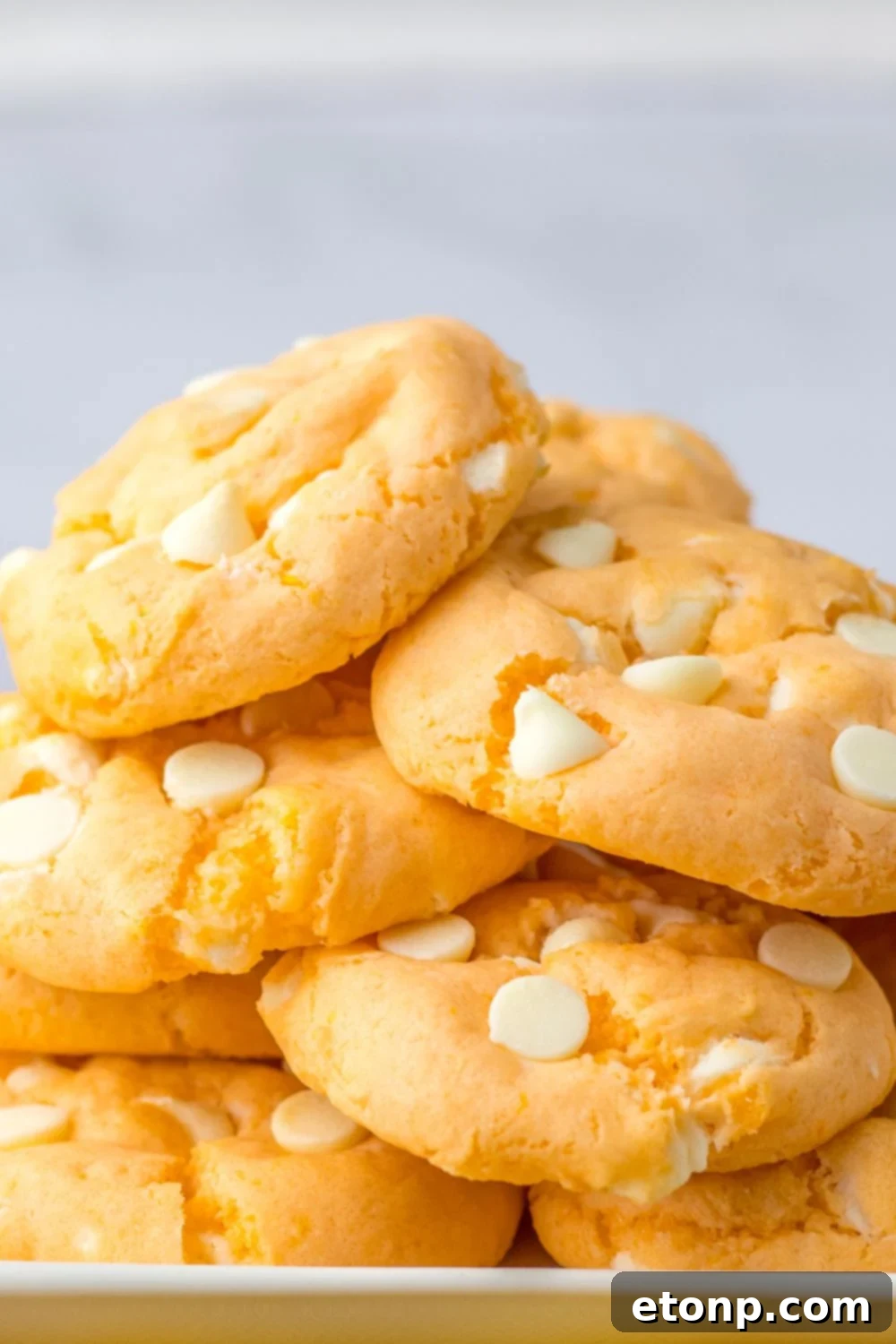 stacked cookies on a white plate