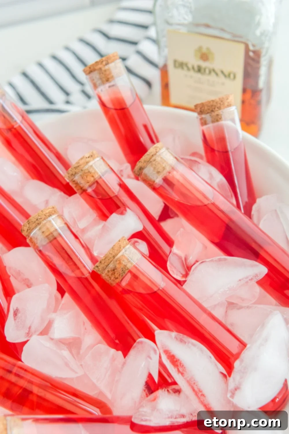 party shots in test tubes