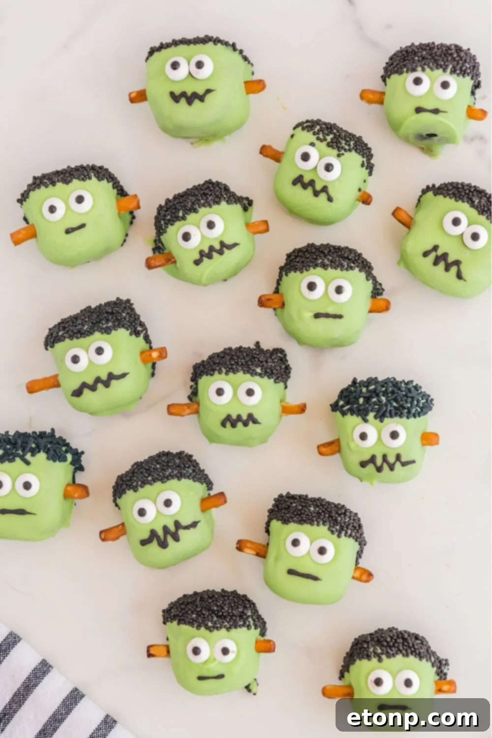 halloween oreo truffles on table