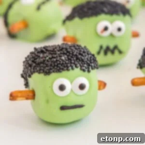 Frankenstein Oreo Balls on table