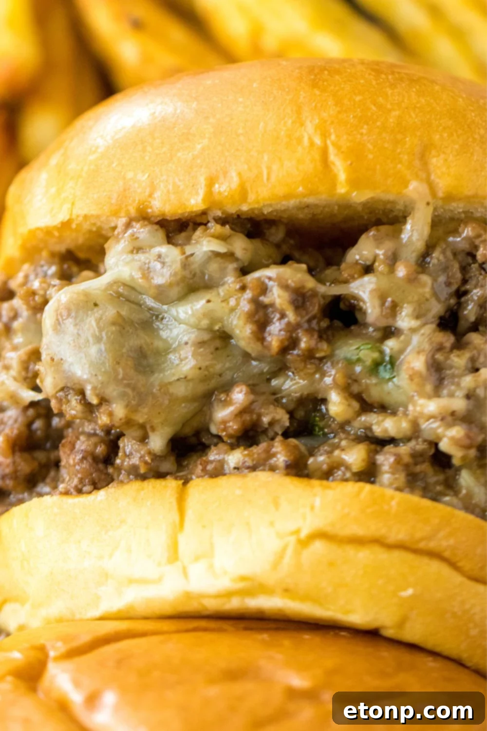 french dip sandwiches on a tray 